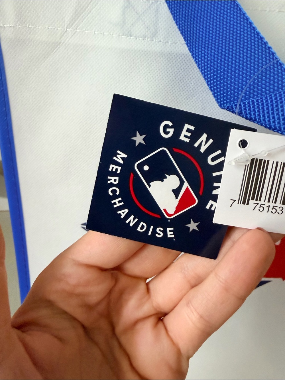 TORONTO BLUE JAYS Baseball MLB Official Reusable Tote Bag Blue & White BRAND NEW - Picture 10 of 10